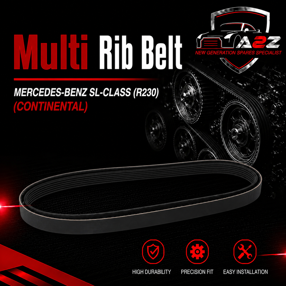 Multi Rib Belt 6PK2460 A0089971092 Compatible With MERCEDES-BENZ SL-CLASS (R230) (CONTINENTAL)