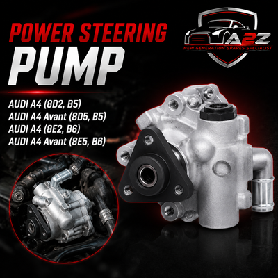 Power Steering Pump 8D0145155J 8D0145155Q 8D0145155QV 8D0145155QX 8D0145156K 8D0145156KV 8D0145156KX 8D0145156L Compatible With AUDI A4 (8D2, B5) AUDI A4 Avant (8D5, B5) AUDI A4 (8E2, B6) AUDI A4 Avant (8E5, B6)