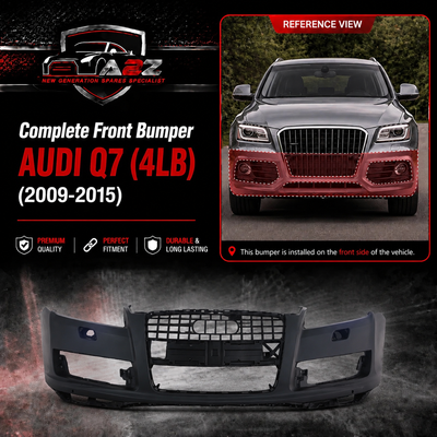 Front Bumper 4L0807105K 4L0807105KGRU Compatible With AUDI Q7 (4LB) (2009-2015) Tag No.112