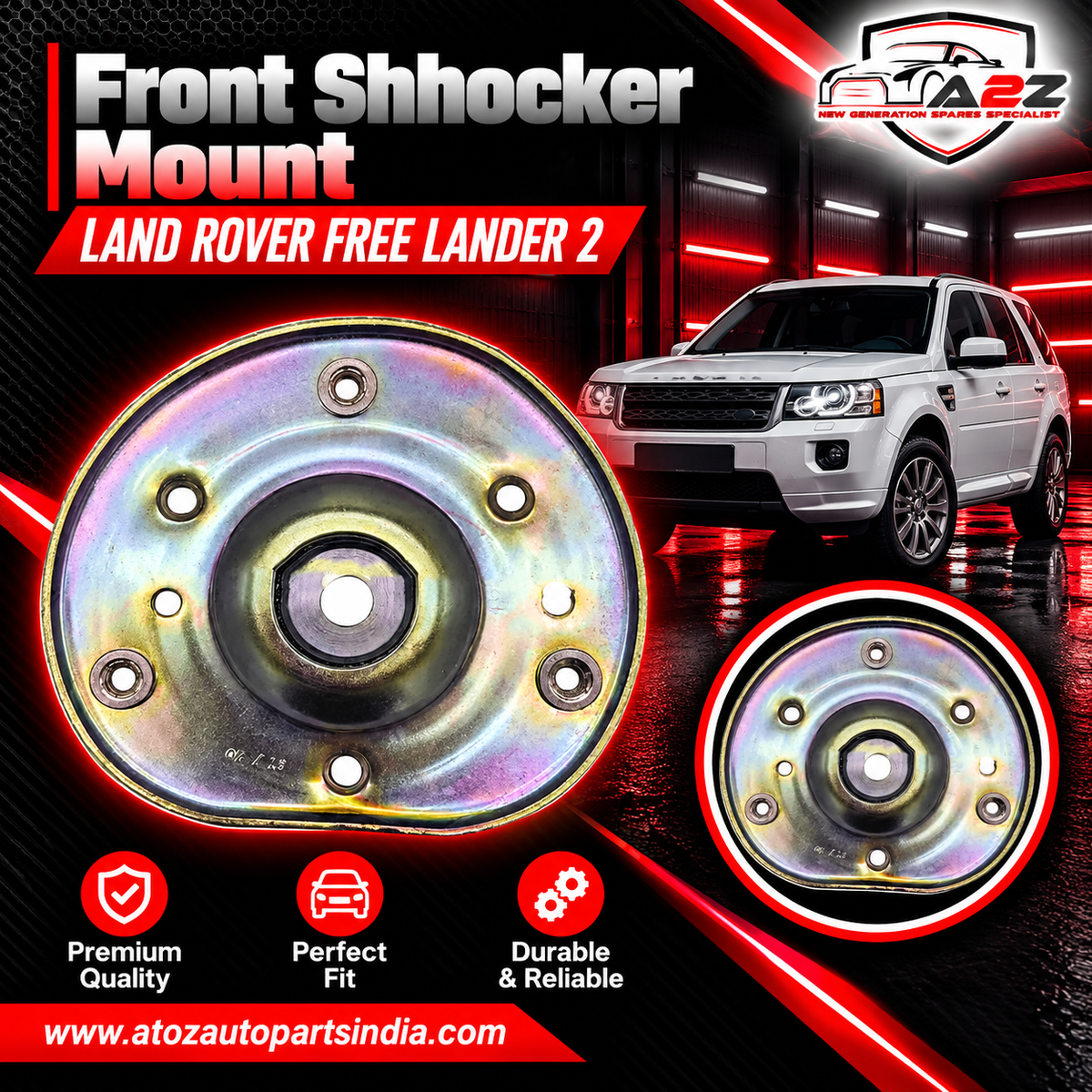 Front Shhocker Mount LR115224 Compatible With LAND ROVER FREE LANDER 2