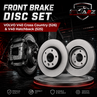 Front Brake Disc Set 31400817 31381375 Compatible With VOLVO V40 Cross Country (526) & V40 Hatchback (525)