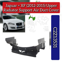 Upper Radiator Support Air Duct Cover C2Z13531 Compatible With Jaguar XF (2012-2015)