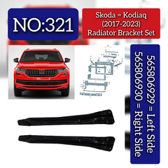 Radiator Bracket Set Left 565806929 & Right 565806930 Compatible With Skoda Kodiaq (2017-2023) Tag No.321