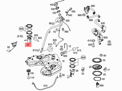 1644700394 Right Electric Fuel Pump For Mercedes-Benz GL-CLASS  W164 2007-2009 Tag-F-62