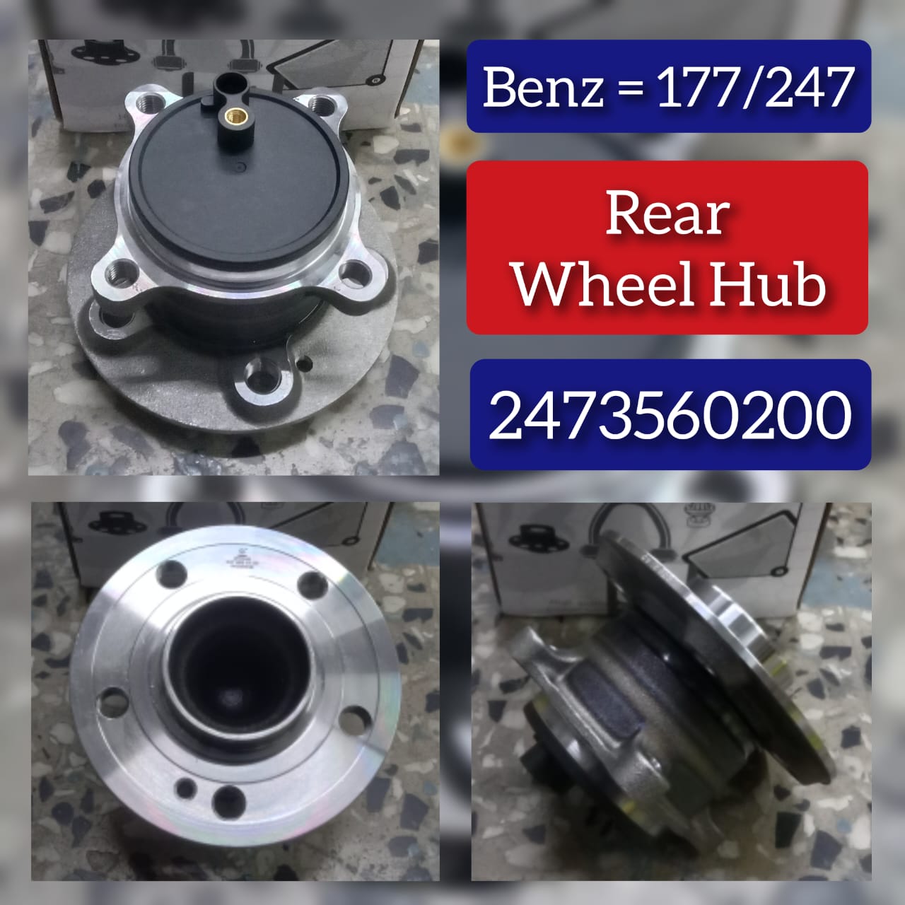 Rear Wheel Hub 2473560200 A2473560200 Compatible With Mercedes Benz A-Class (W177), B-Class (W247)