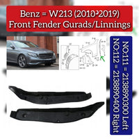 Front Wheel Left & Right Fender Lining 2138890300 2138890400 Compatible With Mercedes Benz W213 (2016-19) Tag No.111