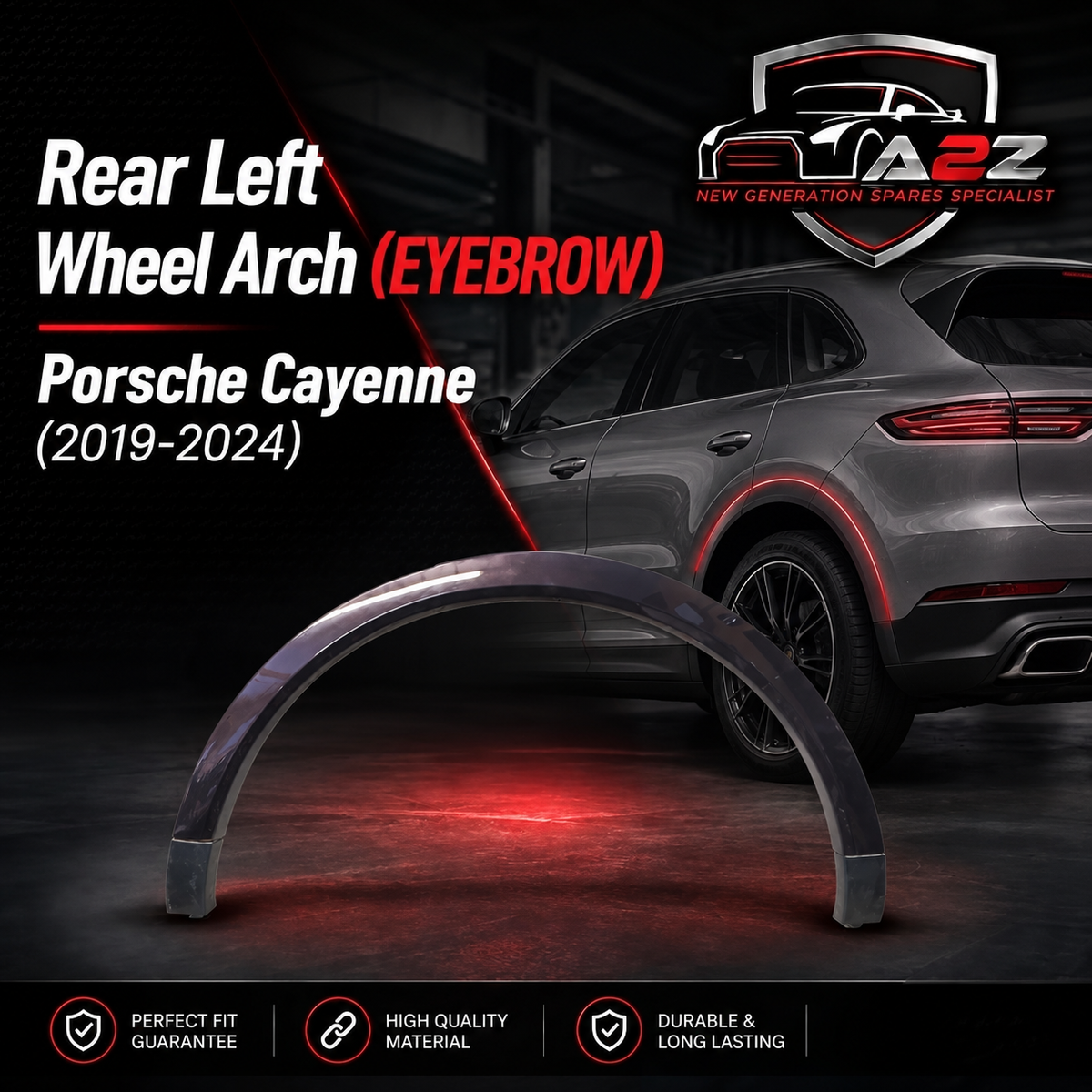 Rear Left Wheel Arch (EYEBROW) 9Y0854731 9Y0854731K Compatible With Porsche Cayenne (2019-2024) Tag No.56