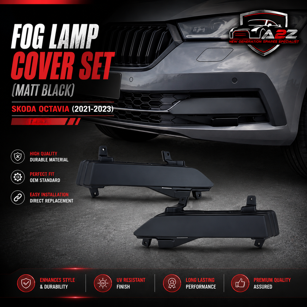 Fog Lamp Cover Set Left 5E3807367 & Right 5E3807368 Compatible With Skoda Octavia (2021-2023) Tag No.1195