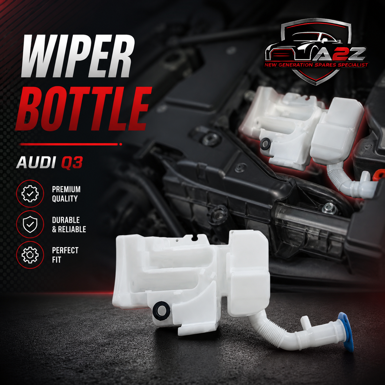 Wiper Bottle 8U0955451 Compatible With Audi Q3 Tag No.106