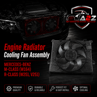 Engine Radiator Cooling Fan Assembly 1645000193 Compatible With MERCEDES-BENZ M-CLASS (W164) R-CLASS (W251, V251)