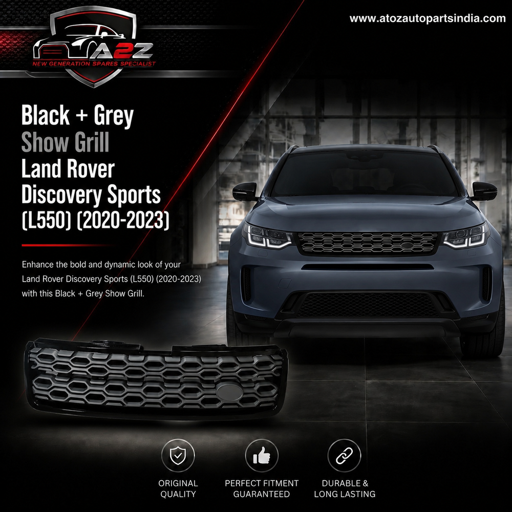 Black + Grey Show Grill Compatible With Land Rover Discovery Sports (L550) (2020-2023) Tag No.14