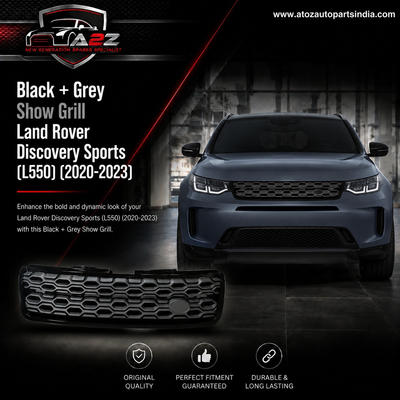 Black + Grey Show Grill Compatible With Land Rover Discovery Sports (L550) (2020-2023) Tag No.14
