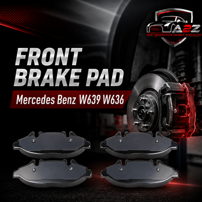 Front Brake Pad Set 0014210910 Compatible With Mercedes Benz W639 W636