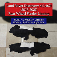 Rear Fender Linning Left LR082813 & Right LR082812 Compatible With Land Rover L462 (2020-2022) Tag No.57-58