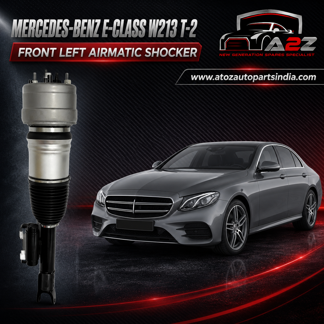 Front Left Air Suspension Shock Absorber Strut 2133201901 2133202138 2133207838 Compatible With MERCEDES-BENZ E-CLASS W213 T-2