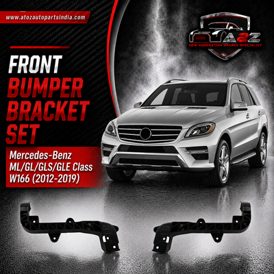 Front Bumper Brackets Left 1666263631 & Right 1666263731 Compatible With ML/GL/GLS/GLE Class W166 (2012-2019) Tag No.603