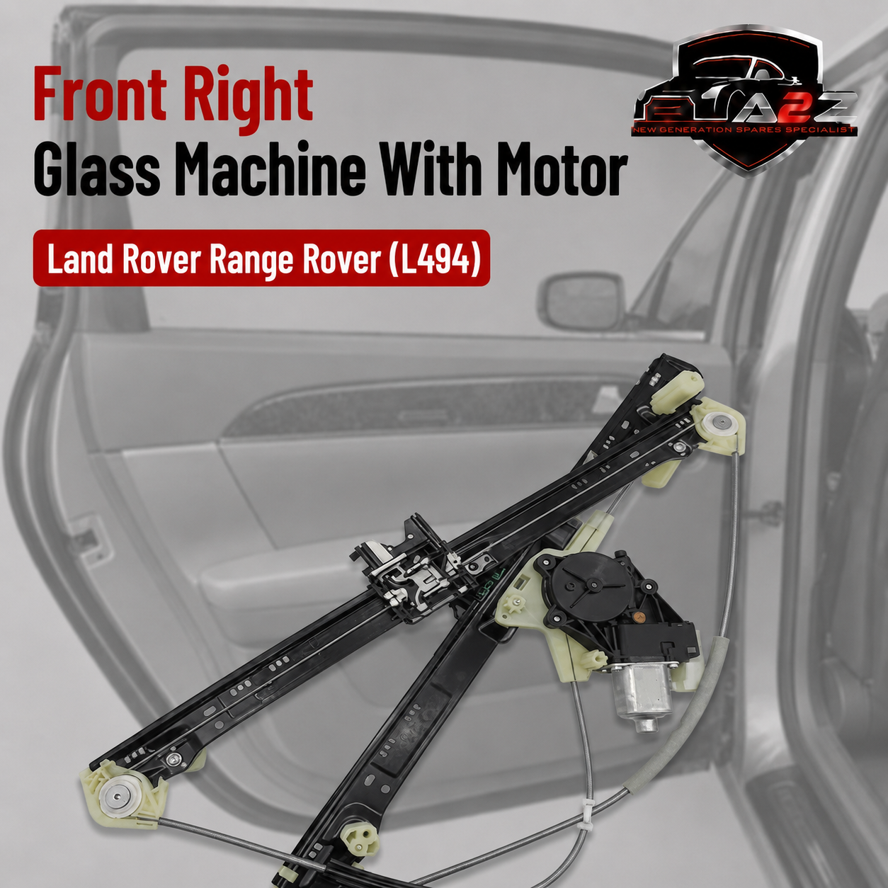Front Right Glass Machine With Motor LR077816 LR057339 LR043935 Compatible With Land Rover Range Rover (L494)