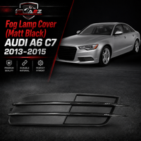 Fog Lamp Cover (Matt Black) Left 4GD807681 & Right 4GD807682 Compatible With AUDI A6 C7 2013-2015 Tag No.33