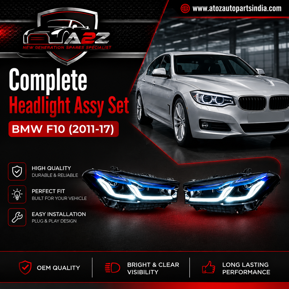 Complete Headlight Assy Set (Upgrade To F10 To G30) Have To Convert From F10 To G30 Compatible With BMW F10 (2011-17) Tag No.6