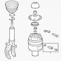 Front Left Air Suspension Shock Absorber Strut 95835803910 95834304750 95835803900 95835803901 95835803903 Compatible With PORSCHE CAYENNE (92A) & VW TOUAREG (7P5, 7P6)