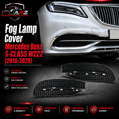 Fog Lamp Cover Left 2228856400 & Right 2228854100 Compatible With Mercedes Benz S-CLASS W222 (2018-2020) Tag No.334
