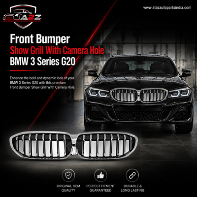 Front Bumper Show Grill With Camera Hole 51137457041 Compatible With BMW  3 Series G20 Tag No.108