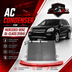 AC Condenser A2515000054 2515000054 Compatible with MERCEDES-BENZ GL-CLASS (X164) &  M-CLASS (W164) & R-CLASS (W251, V251)