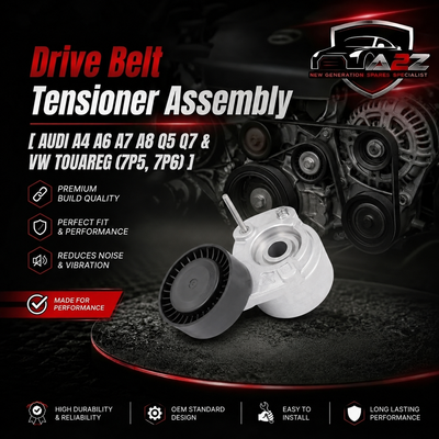 Belt Tensioner With Pulley 059903133J 059903133F 059903133BA Compatible With AUDI A4 A6 A7 A8 Q5 Q7 & VW TOUAREG (7P5, 7P6)