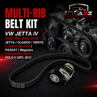 MULTI-RIB BELT KIT 6PK1070K1  030145299C 030145299F 030145933E  030145933G Compatible With VW JETTA IV (162, 163, AV3, AV2) | JETTA / CLASICO | VENTO, PASSAT B6 (3C2) | PASSAT / Magotan, PASSAT B7 (362), POLO V (6R1, 6C1)  (CONTINENTAL)