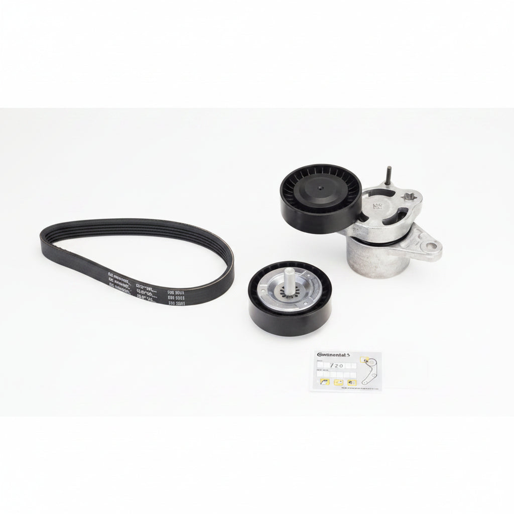 Multi Rib Belt Kit 5PK1960K1 Compatible With MERCEDES-BENZ C-CLASS (W205) CLS (C257) E-CLASS (W213) GLC (X253) GLE (V167) V-CLASS (W447) | VALENTE (CONTINENTAL)