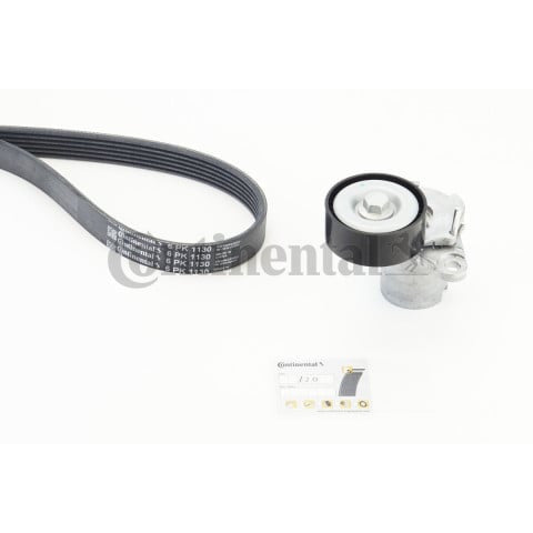Multi RIB Belt Kit 6PK1130K3 Compatible With AUDI A3 Convertible, A3 Limousine, A4 B8, A4 B9, A6 C7, Q2, Q3 Sportback, Q5 (FYB, FYG), Q7 (4MB, 4MG, 4MQ), TT (FV3, FVP) (CONTINENTAL)