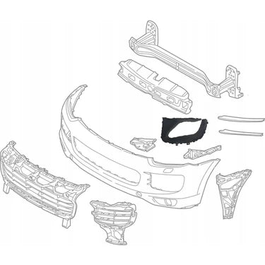 Fog Lamp Bracket Left 95850533345 & Right 95850533346 Compatible With PORSC+HE CAYENNE 2015-2017 Tag No.201