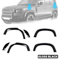 Wheel Arch Kit (Eyebrow) Glossy Black Compatible With Land Rover Defender L663 (2020)