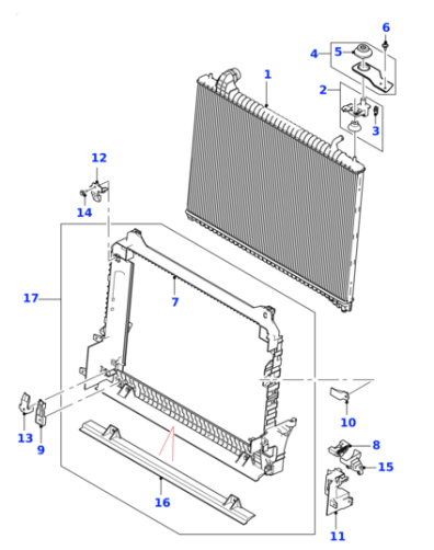 Intercooler Assy Radiator T4A3253 & LR092460 Compatible With Jaguar & JAGUAR F-PACE (X761)