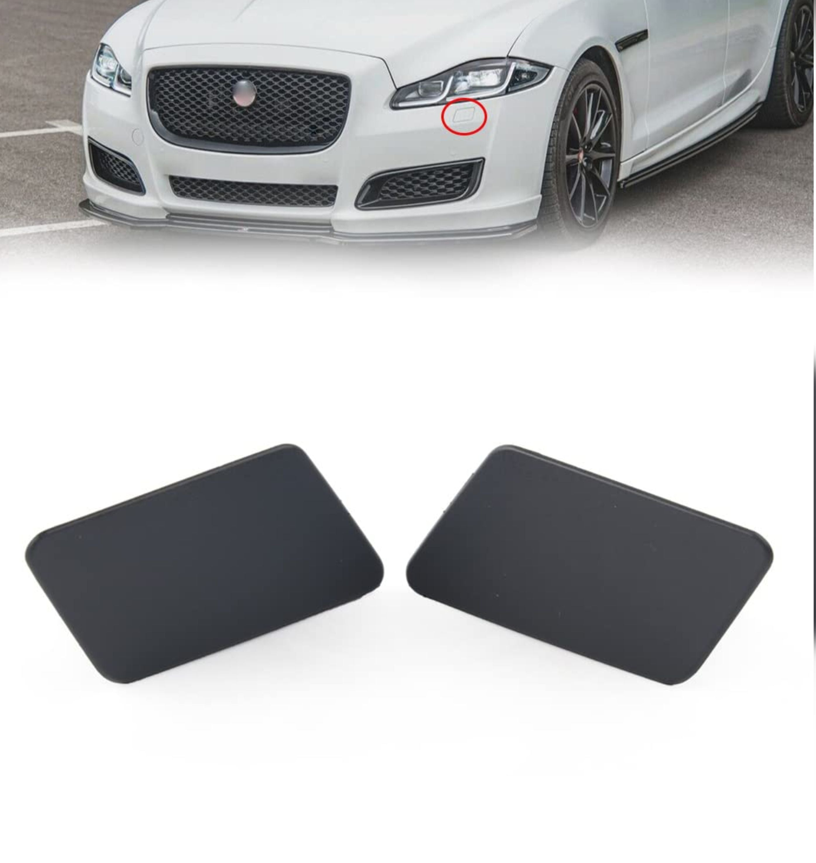 Washer Cover Cap Left C2D3561 Right C2D3560 Compatible With Jaguar XJL (2010-2015) Tag No.801