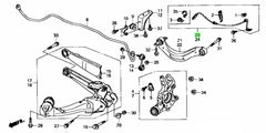 Rear Right ABS Wheel Speed Sensor 57470SNA003 Compatible With HONDA CIVIC