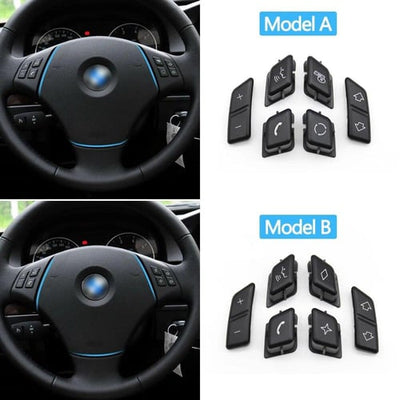Steering Wheel Button Keys Model A 61316959893 Model B 61316959894 Compatible with BMW  X1 E84 2010-2016  BMW & 3 SERIES E90 2006-2012