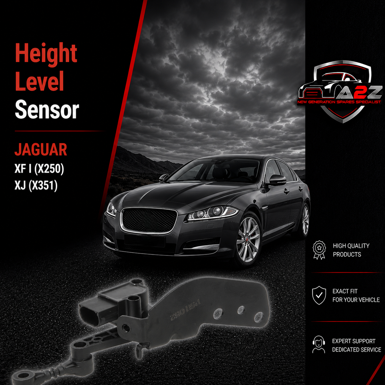 Height Level Sensor C2P15218 Compatible With JAGUAR XF I (X250) XJ (X351)