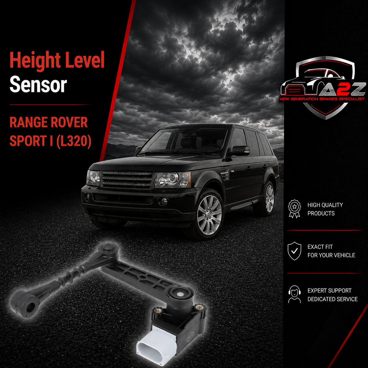 Height Level Sensor LR014585 LR023649 Compatible With RANGE ROVER SPORT I (L320))