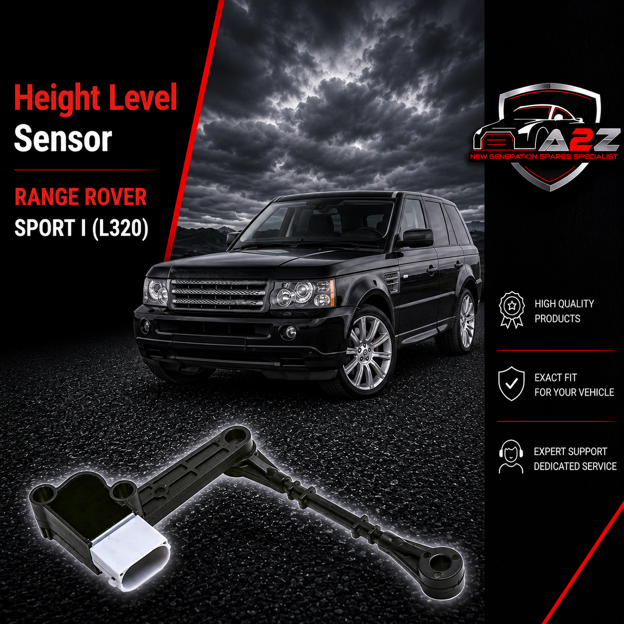Height Level Sensor LR023650 LR014587 Compatible With RANGE ROVER SPORT I (L320))