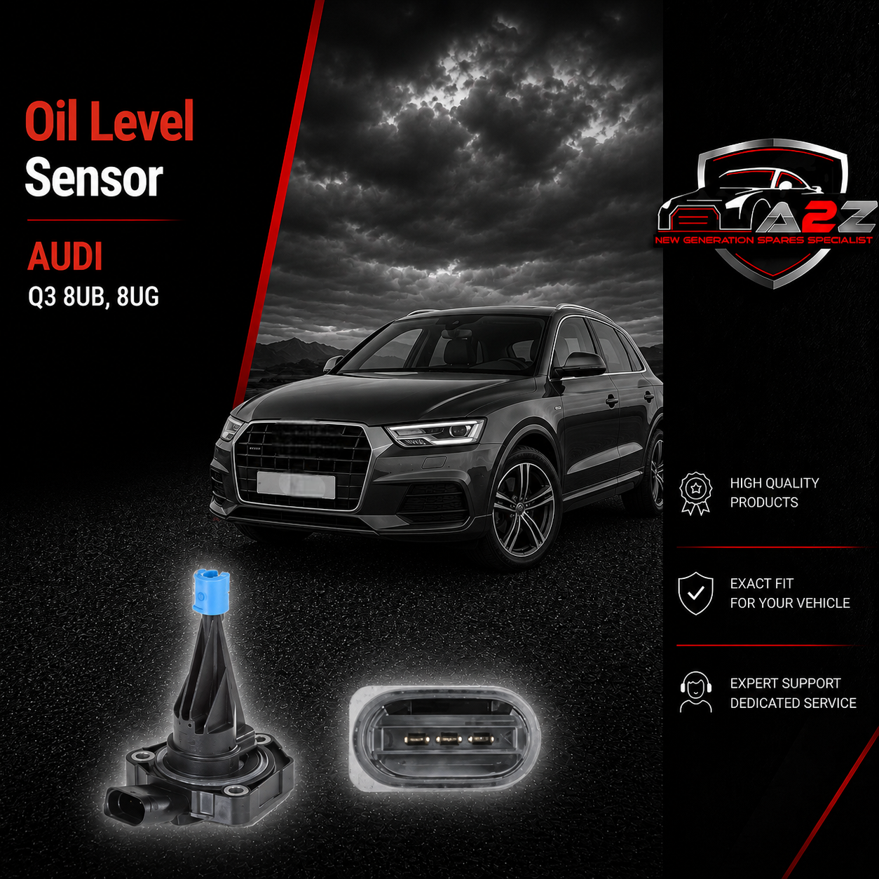 Oil Level Sensor 06E907660C Compatible With AUDI Q3 8UB, 8UG