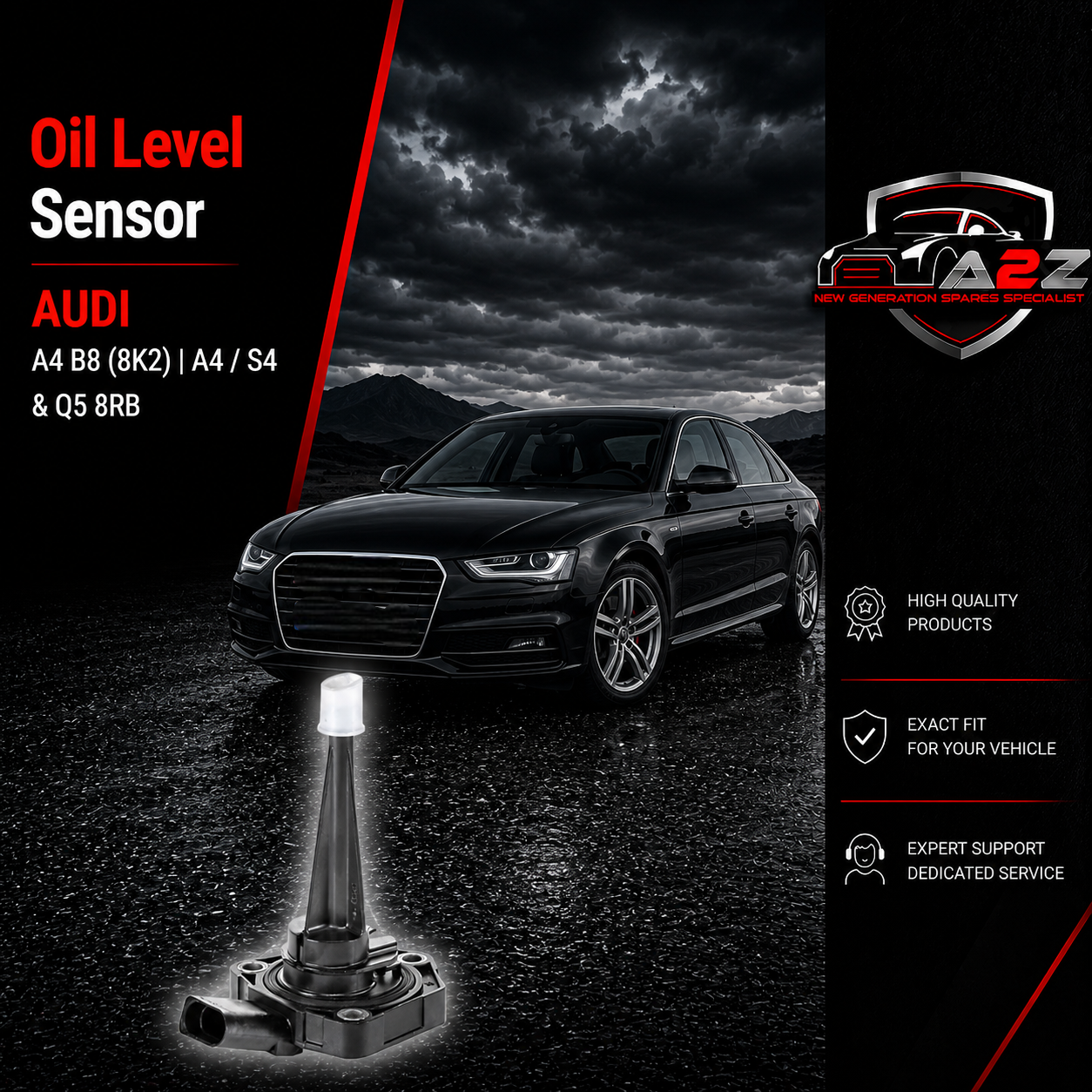 Oil Level Sensor 03L907660 Compatible With AUDI A4 B8 (8K2) | A4 / S4 & Q5 8RB