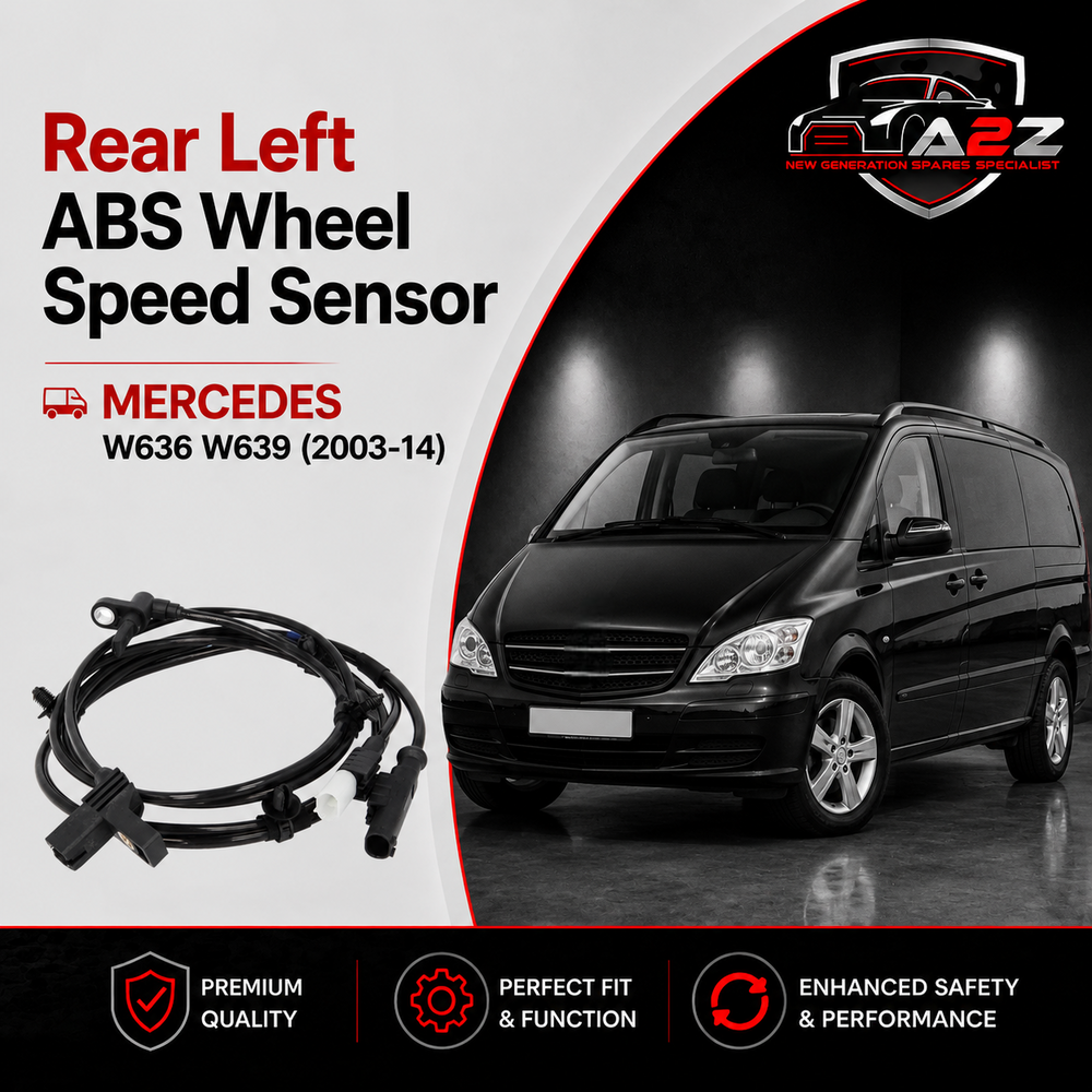 Rear Left  ABS Wheel Speed Sensor 6394409734 Compatible With Mercedes Benz W636 W639