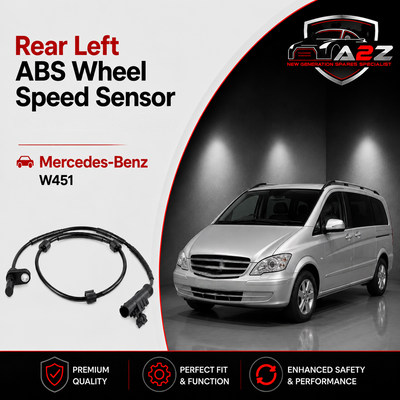 Rear Left ABS Wheel Speed Sensor 4515400017 Compatible With Mercedes Benz W451