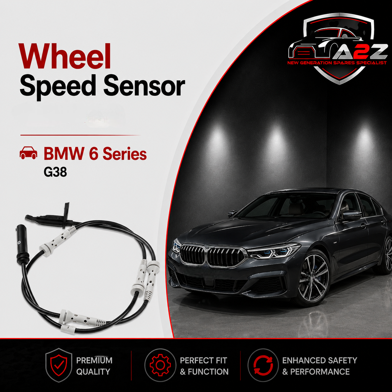 Wheel Speed Sensor 34526869992 Compatible With BMW G38
