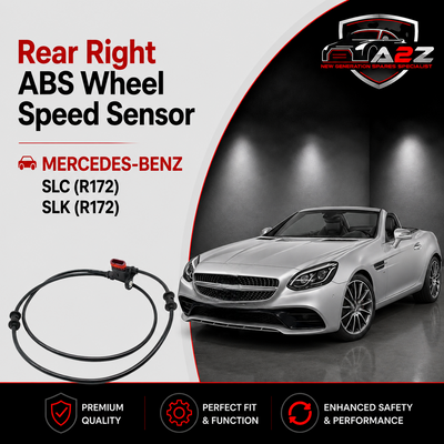 Rear Right ABS Wheel Speed Sensor 1725400717 A1725400717 Compatible With MERCEDES-BENZ SLC (R172) SLK (R172)