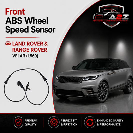Front ABS Wheel Speed Sensor LR090860 & J8A29E731AA J8A29E731AB T4A12595 T4A41082 Compatible With LAND ROVER & RANGE ROVER VELAR (L560)