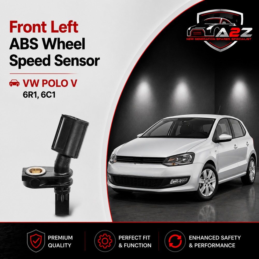 Front Left ABS Wheel Speed Sensor 6Q0927803A 6Q0927803B WHT003861 WHT003861B Compatible With VW POLO V 6R1, 6C1