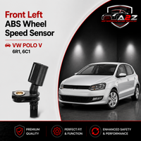 Front Left ABS Wheel Speed Sensor 6Q0927803A 6Q0927803B WHT003861 WHT003861B Compatible With VW POLO V 6R1, 6C1
