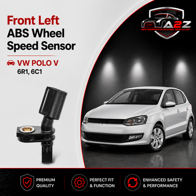 Front Left ABS Wheel Speed Sensor 6Q0927803A 6Q0927803B WHT003861 WHT003861B Compatible With VW POLO V 6R1, 6C1